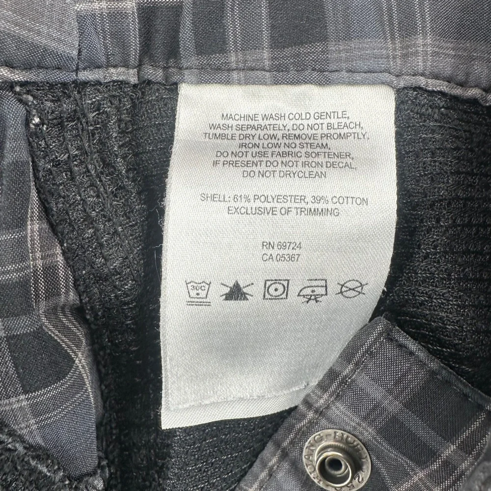 Columbia Omni-Wick Mens Plaid Shorts Gray Black Hiking Outdoor Size 30 Inseam 11